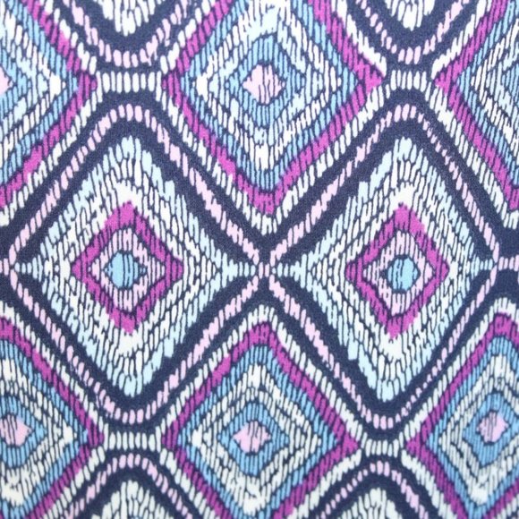 Chico's Diamond Print Dress Midi Stretch H11456 - Picture 5 of 11